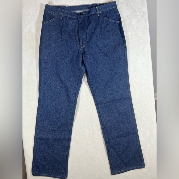 NWT Bulwark 36W 33L Fire Resistant Men's Indigo Straight Jeans - Picture 2 of 10
